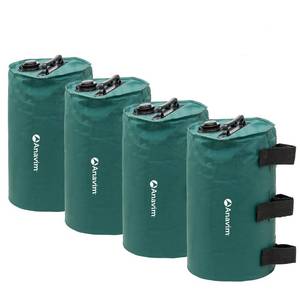 lot 5283 image: Anavim Canopy Water Weights Bag, Leg Weights for Pop up Canopy (Green)