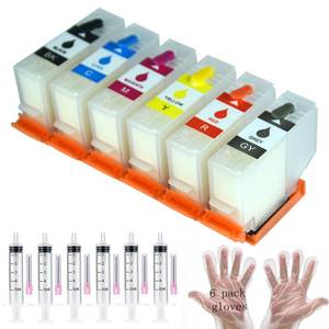 lot 6322 image: Gooyule 312XL Sublimation Ink Cartridges No Chip Refillable Ink Cartridge for XP-15000 XP-15010 XP-15080 Remanufactured Ink Cartridges Without Chip & Ink for XP15000 Printer