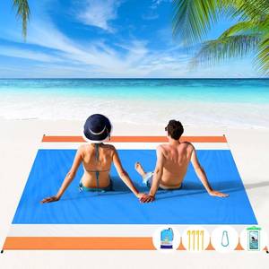 lot 6344 image: BYDOLL Beach Blanket 10X9 Waterproof Sandproof Suits1-8 Adults Oversized Lightweight Large Blanket Picnic Mat for Beach Sand Free Travel Camping Hiking Picnic