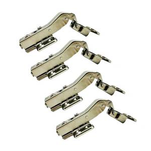 lot 6380 image: LIKERAINY 45 Degree Hinge � 35mm with Hydraulic Damper for Special Corner Door Soft Closing Hinges for Cabinet Cupboard Wardrobe Folding Angular Doors Pack of 4
