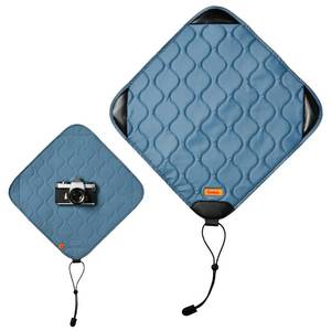 lot 6411 image: KODAK Camera Wrap Size L 38.5x38.5cm - Water-Resistant, Anti-Scratching and Dust-Free Protective Cloth for SLR Camera, Tele Lens (Steel Blue) ONE item