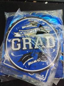 lot 6451 image: Congrats Grad Graduation Party Plates