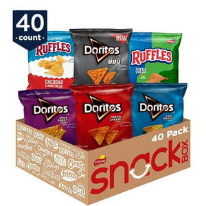 lot 9072 image: Frito-Lay Ruffles and Doritos Bold Variety Pack  1 oz bags  40 count