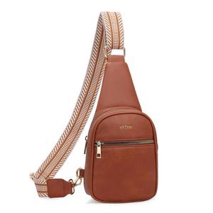 lot 10160 image: VATAN Small Sling Bag Womens Crossbody Fanny Packs Leather Crossbody Bags for Women (C-Brown)