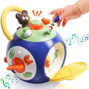 lot 10182 image: taotaotoys Toddler Toys for 1 Year Old Boy Activity Cube Learning Educational Musical Busy Cube Baby Toy 3 6 9 12 Months Autism Sensory Toys Girl Boy 1st Birthday