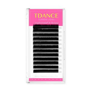 lot 10222 image: TDANCE Premium DD Curl 10mm Semi Permanent Individual Eyelash Extensions 0.15mm Thickness False Mink Silk Classic Lashes Extensions Professional Salon Use(DD,0.15,10mm, 3 in Lot)