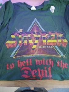 lot 10233 image: Stryper T-Shirt (Green, Size L)
