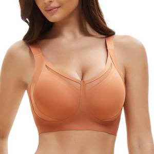 lot 10260 image: Supportive Push Up Bras for Women No Underwire Full Coverage Bralettes Seamless Everyday Bra with Lift and Support Brown (One Black, One Brown, Both Size XL)