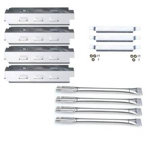 lot 11444 image: Direct Store Parts Kit DG157 Replacement for Charbroil 463420507,463420509,463460708,463460710 Gas Grill Burners, Carryover Tubes,Heat Plates (SS Burner  SS Carry-Over Tubes  SS Heat Plate)