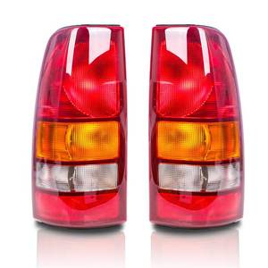 lot 11453 image: ISHARINGAUTOPARTS Tail Light Assembly Compatible with Chevy 1999 2000 2001 2002 Silverado,1999-2006 GMC Sierra, Factory-Style Rear Brake Lamps Without Bulb