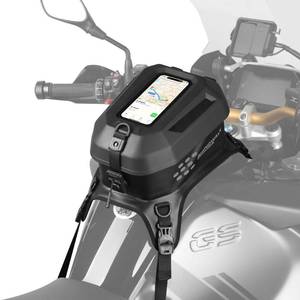 lot 11454 image: Rhinowalk Motorcycle Tank Bag Waterproof Hard Shell Motorbike Tank Bag with Touch Screen Phone Pocket, Detachable Top Cover, 5.6L Backpack Motor Cycle Accessories