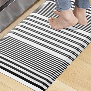 lot 11471 image: KOKHUB Kitchen Mat,12 Inch Thick Cushioned Anti Fatigue Waterproof Kitchen Rugs,Comfort Standing Desk Mat, Kitchen Floor Mat Non-Skid & Washable for Home, Office, Sink,17.3x28- Black Stripe