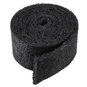 lot 11476 image: 140 x 5.5 Rubber Mulch Roll for Landscaping-Permanent Garden Mulch Barrier-Recycled Rubber Mulch Mat Roll for Plants, Vegetables, and Flowers (Black)