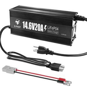 lot 11481 image: 12V 20A Lithium Battery Charger 14.6V LiFePO4 Battery Charger Smart Charger with Anderson Connector Indicator Special for Lithium LiFePO4 Deep Cycle Rechargeable Batteries of Boat, RV