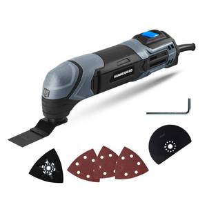 lot 11501 image: Hammerhead 2.2-Amp Oscillating Multi-Tool with 1pc Flush Cut Blade, 1pc Semicircle Saw Blade, 1pc Sanding pad, 3pcs Sanding Paper - HAMT022