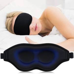lot 12045 image: Sleep Mask for Women Man- Full Coverage Blackout, Upgraded Wide 3D Contour Sleeping Mask, Adjustable Strap to Fit All Head Sizes, Black.
