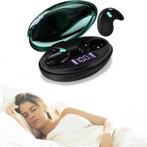 lot 12068 image: Mudtun Sleep Earbuds Ultra-Thin Wireless Bluetooth 5.3 Earbuds for Side Sleepers, Noise Blocking Sleep Headphones with 6H Playtime, Ergonomic Mini Design for Small Ears (Forest Green)