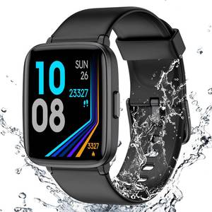 lot 12070 image: Fitness Tracker Watch with Heart Rate Monitor, Large Screen Activity Tracker with Pedometer, Sleep Monitor, Calories & Step Counter, 5ATM Waterproof Smart Watch for Women Men Fitness Watch for Sports