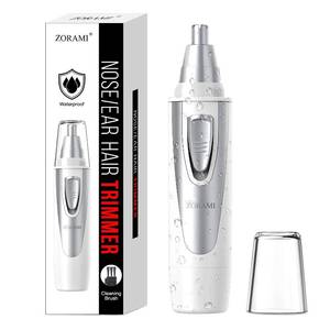 lot 12075 image: Ear and Nose Hair Trimmer Clipper - 2025 Professional Painless Eyebrow & Facial Hair Trimmer for Men Women, Battery-Operated Trimmer with IPX7 Waterproof, Dual Edge Blades for Easy Cleansing White