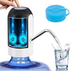 lot 12076 image: Myvision Water Dispenser for 5 Gallon Bottle, Portable USB Charging Electric Water Pump, Drinking Water Jug Pump for Home, Kitchen, Living Room, Office, Camping, Universal for 3-5 Gallon (Black)