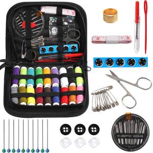 lot 12089 image: 86Pcs Sewing Kit Needle and Thread Kit with Sewing Supplies and Accessories for Women Men Adults Mom Grandma Beginner Traveler Contains Thread, Needle, Scissors