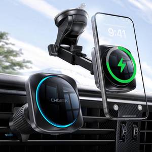 lot 12097 image: CHGeek for 15W Magsafe Car Mount Charger, iPhone Wireless Car Charger Magnetic Car Phone Holder Mount Fit iPhone 16 15 14 13 Magsafe Case, VentWindshieldDash Phone Mount Holder Fast Cooling Charger