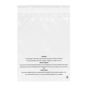 lot 12116 image: PolyPackers Poly Bags with Suffocation Warning Permanent Adhesive FBA Compliant for Packaging Clothes, Shirts and More - 1.5mil LDPE Plastic, 4 inch 6 (PP-100-4x6)