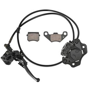 lot 12127 image: Trkimal Rear Hand Hydraulic Disc Brake Master Cylinder Caliper Assembly with Brake Pads for Chinese ATV Quad TaoTao Sunl Roketa NST Cool sport 50cc 70cc 90cc 110cc 125cc