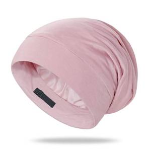 lot 12138 image: OLESILK 100% Mulberry Silk Bonnet for Sleeping Women, Silk Hair Wrap for Sleeping, Silk Sleep Bonnet for Women&Men, Real Silk, Not Satin Pink