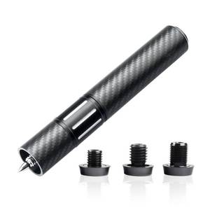 lot 12158 image: KONLLEN Pool Cue Extension with 3 Bumpers Carbon Fiber Billiards Cue Extension Billiard Accessories for Pool Sticks