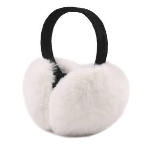 lot 12163 image: Peecabe Winter Women Earmuffs Faux Fur Girls Ear muffs Warm Unisex Kids Ear Covers Foldable Outdoor Boys Ear Warmers for Women (White)