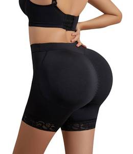 lot 12183 image: WEICHENS Women Bigger Butt Enhancer Butt Lifter Padded Lace Shapewear Control Panties Seamless Thicker Fake Buttock Underwear Black