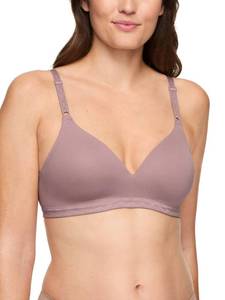 lot 12188 image: Warners Womens Blissful Benefits Super Soft Wireless Lightly Lined Comfort Bra RM1691W, Mauve