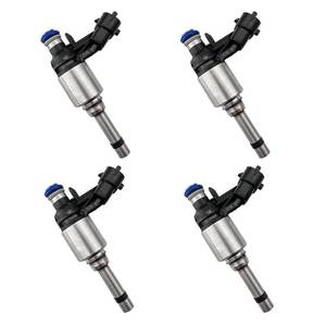 lot 12192 image: 4PCS Fuel Injectors Kit for 2012-2017 Hyundai AccentVeloster, 2012-2018 Kia RioSoulForte5Forte Koup, 2016-2018 OptimaHyundai Tucson - Replaces 35310-2B130 35310-2B110