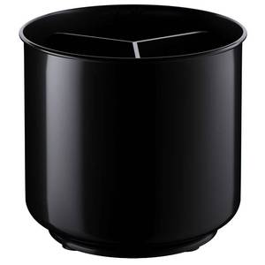 lot 12224 image: Extra Large Sturdy Rotating Black Utensil Holder Caddy with No-Tip Weighted Base, and Gripped Insert - Rust Proof and Dishwasher Safe Kitchen Utensils Holder