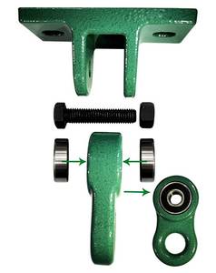 lot 12249 image: ABUSA Heavy Duty Green Swing Hangers Screws Bolts Included Over 5000 lb Capacity Playground Porch Yoga Seat Trapeze Wooden Sets Indoor Outdoor 2 Pack