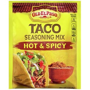 lot 15416 image: Old El Paso Hot and Spicy Taco Seasoning Mix 32ct
