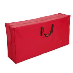 lot 15426 image: Christmas Tree Storage Bag - Fits 9 Foot Artificial Xmas Holiday Tree, Durable Waterproof Material - Red