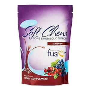 lot 16333 image: Bariatric Fusion 500mg Calcium Citrate & Energy Soft Chew Cran-Grape Flavor for Bariatric Surgery Patients Including Gastric Bypass and Sleeve Gastrectomy, 60 Count, Sugar Free, Made in The USA