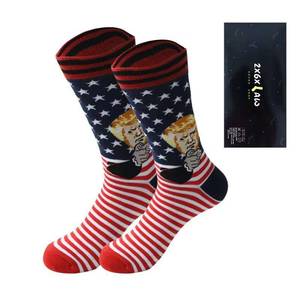 lot 16336 image: ZXGXLAW Trump 2024 Take America Back MAGA USA Patriotic Freedom Day Gifts Lets Go Brandon Funny Socks