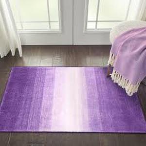 lot 1061 image: Purple rug 60X35in