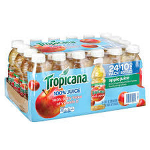 lot 9102 image: 24-Pack of Tropicana Apple Juice