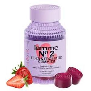 lot 10193 image: Lemme No 2 Fiber & Probiotic Gummies - 60 Count Dietary Supplement (3 Bottles)
