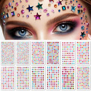 lot 10227 image: FaceGem London 12 Sheet Rhinestone Set, 6 Sets