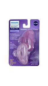 lot 12115 image: Philips Avent Soothie Heart Pacifier 0-3m