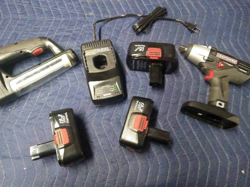 lot 2010 image: Craftsman Drill Batteries and Charger