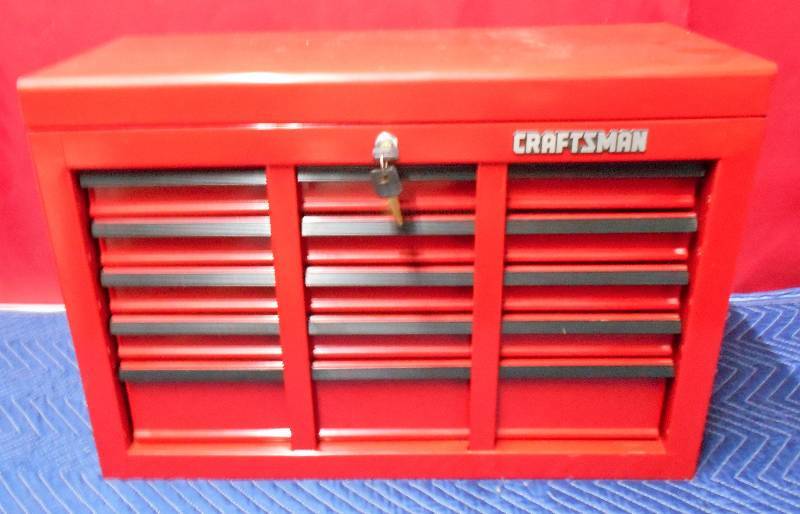 lot 2036 image: Craftsman Tool Box with Key