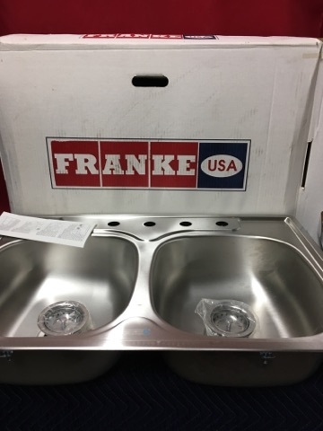 lot 2009 image: Franke Sink with Faucet 33x22x7