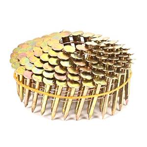 lot 14001 image: BHTOP 3600 Count Coil Roofing Nails 34-Inch x .120-Inch for Roofing Nail Gun, 15 Degree Round Head Wire Weld Collated Roofing Nail, Smooth Shank Electro Galvanized Air Nails for Roofs