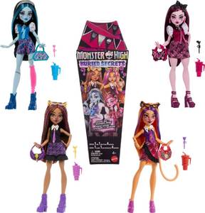 lot 14012 image: ONE DOLL, Mystery Monster High Buried Secrets Dolls and Accessories, Cozy Creepover Theme with Mystery Doll and 5 Unboxing Surprises (Characters May Vary)